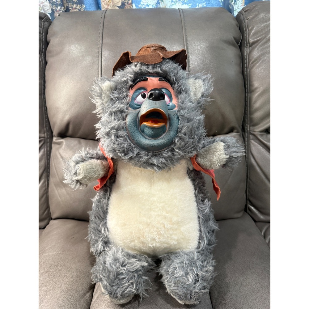 Vintage Disney Country Bear Jamboree Big Al Plush Rubber Face California Stuffed